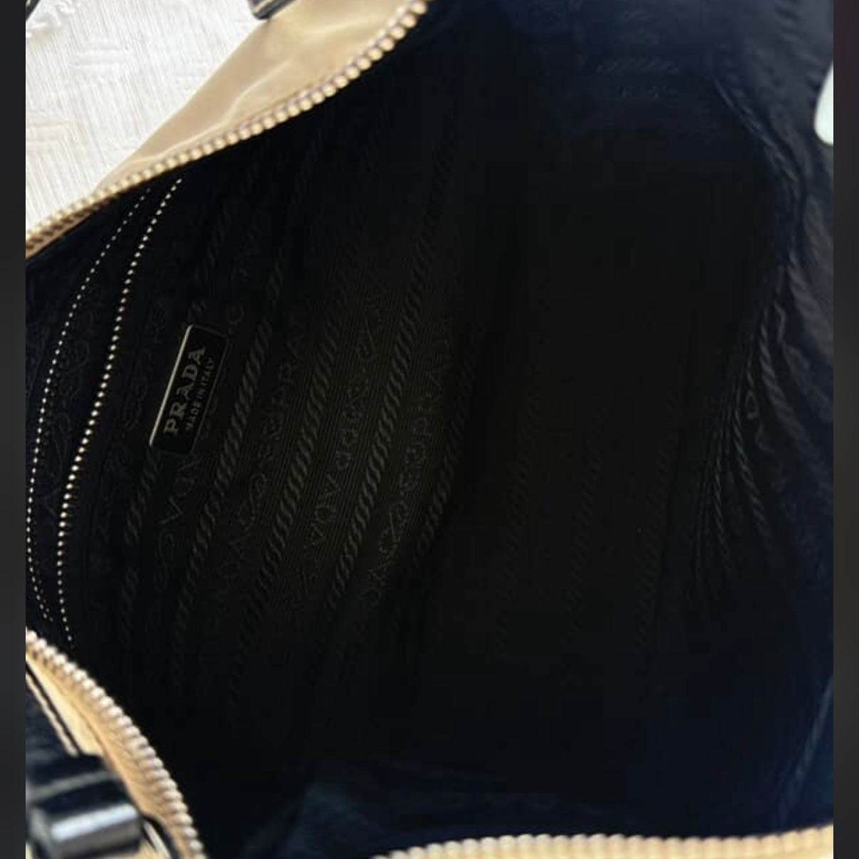 Prada Tessutto Beige Pochette