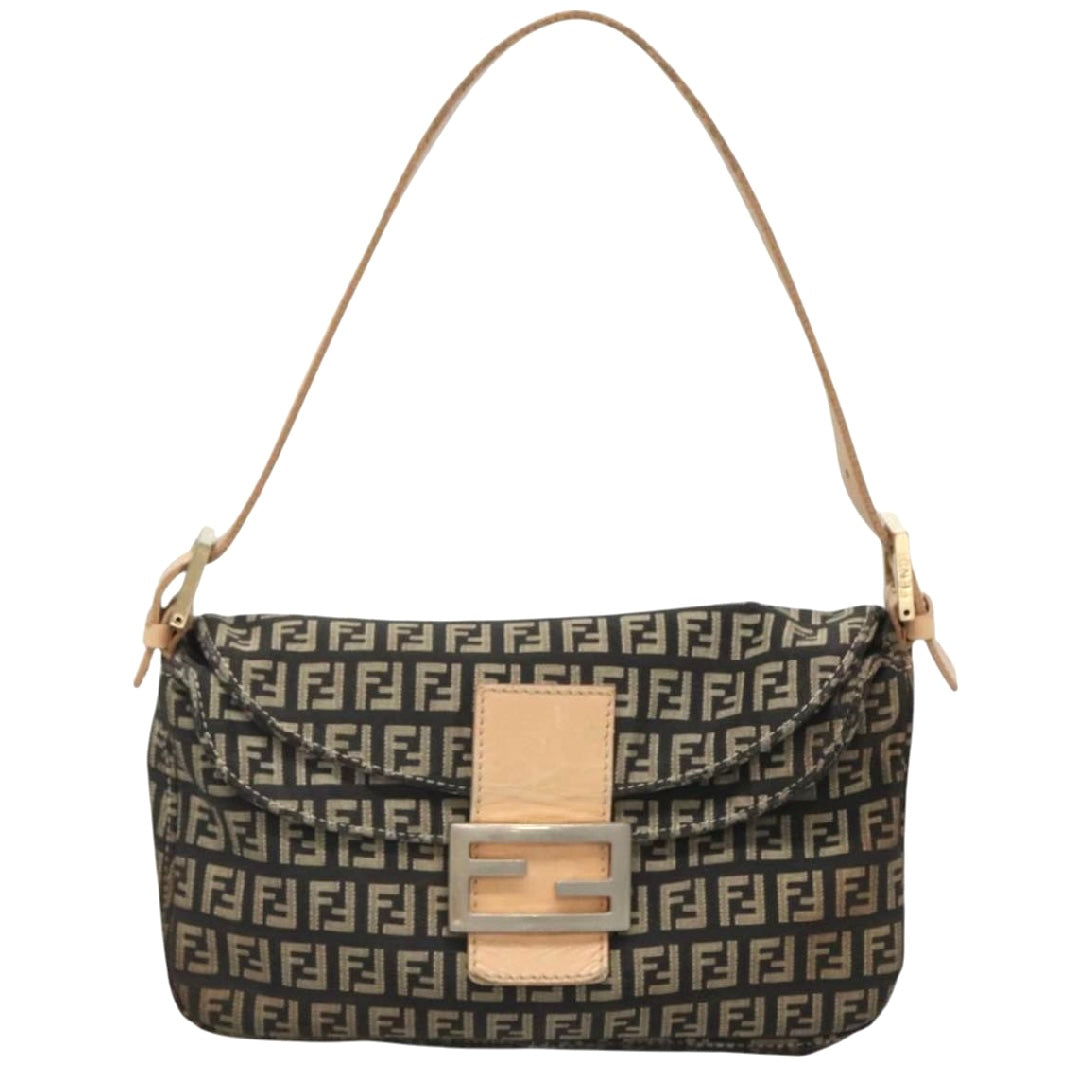Fendi Zucchino Canvas Mamma Baguette
Shoulder Bag