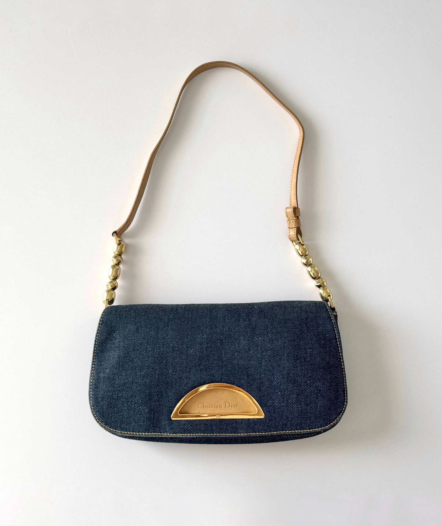 Dior Denim Malice Beaded Bag