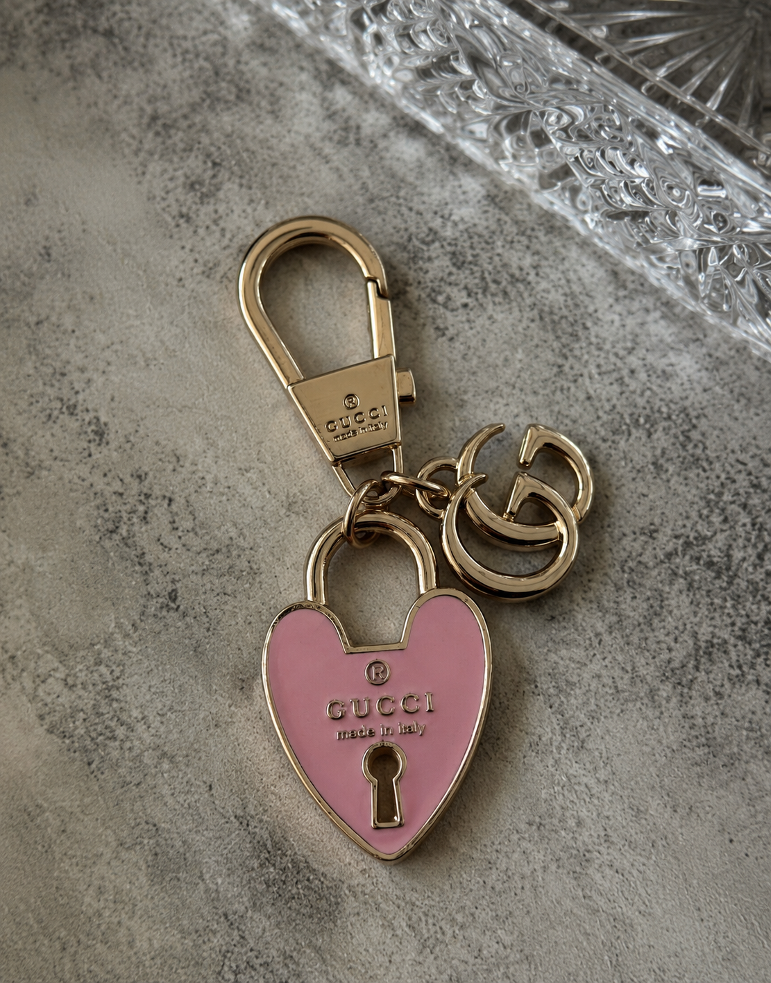 GUCCI LOCK KEYCHAIN