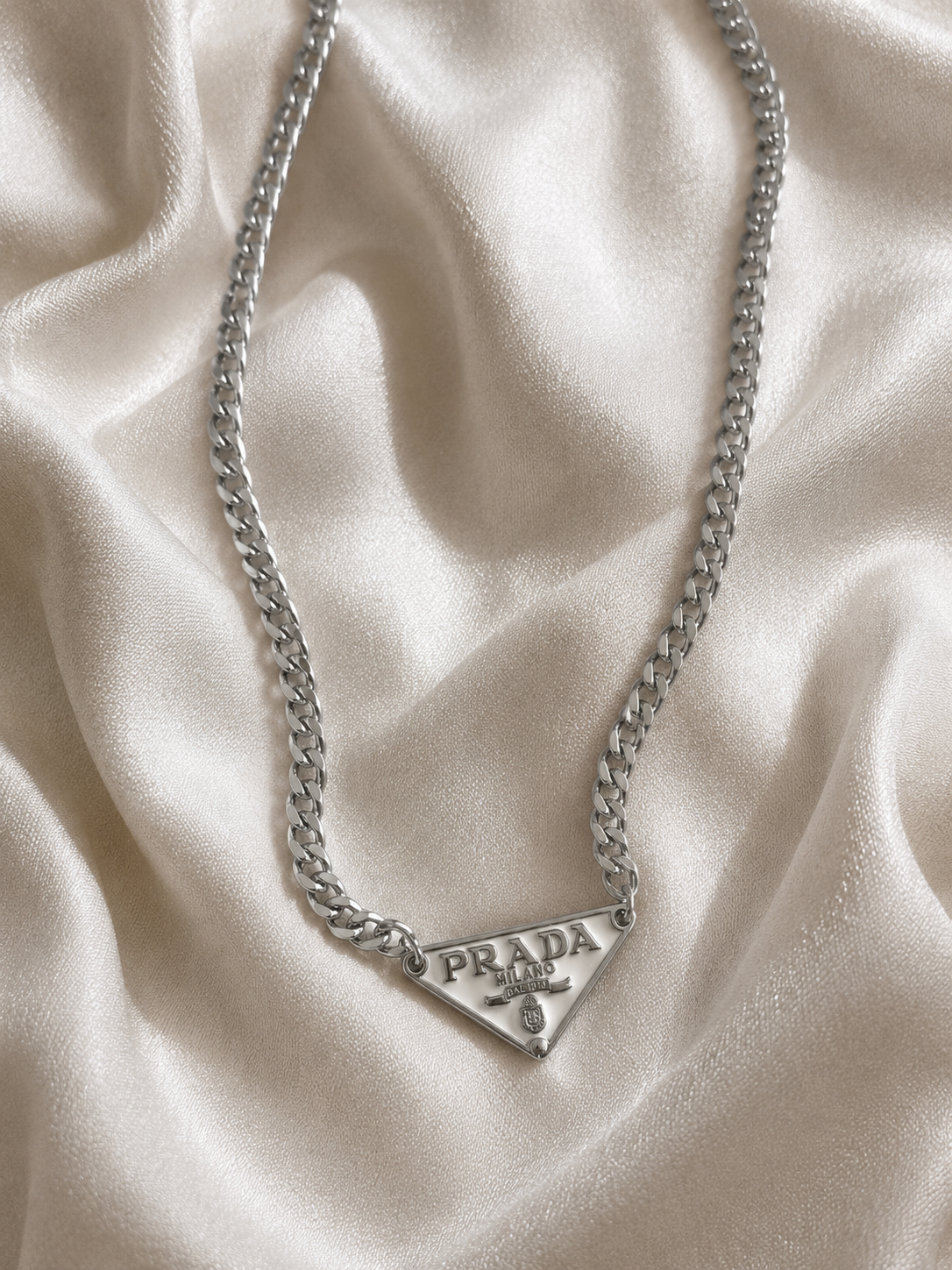 PRADA TRIANGLE NECKLACE