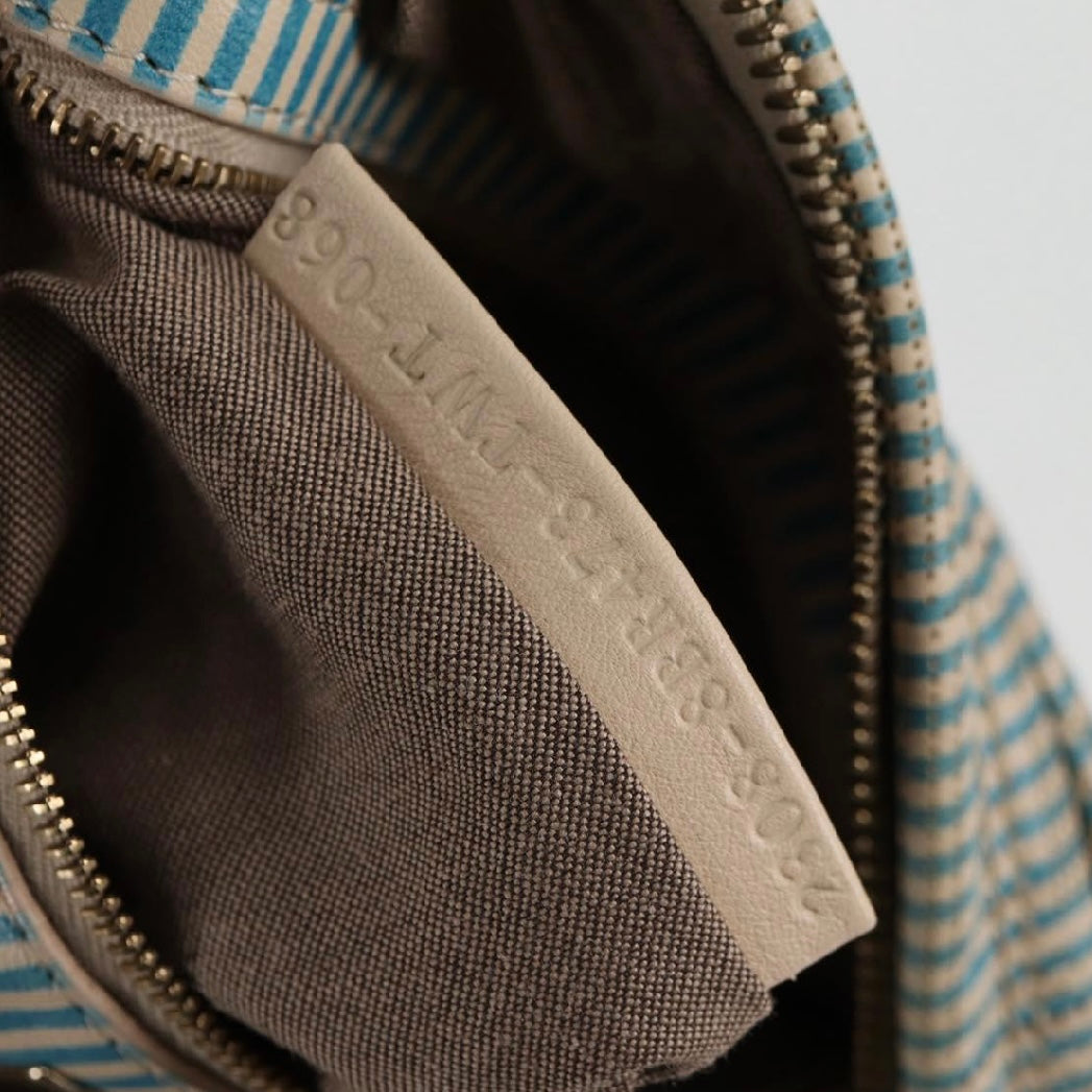 Fendi Denim Perforated Hobo Bag