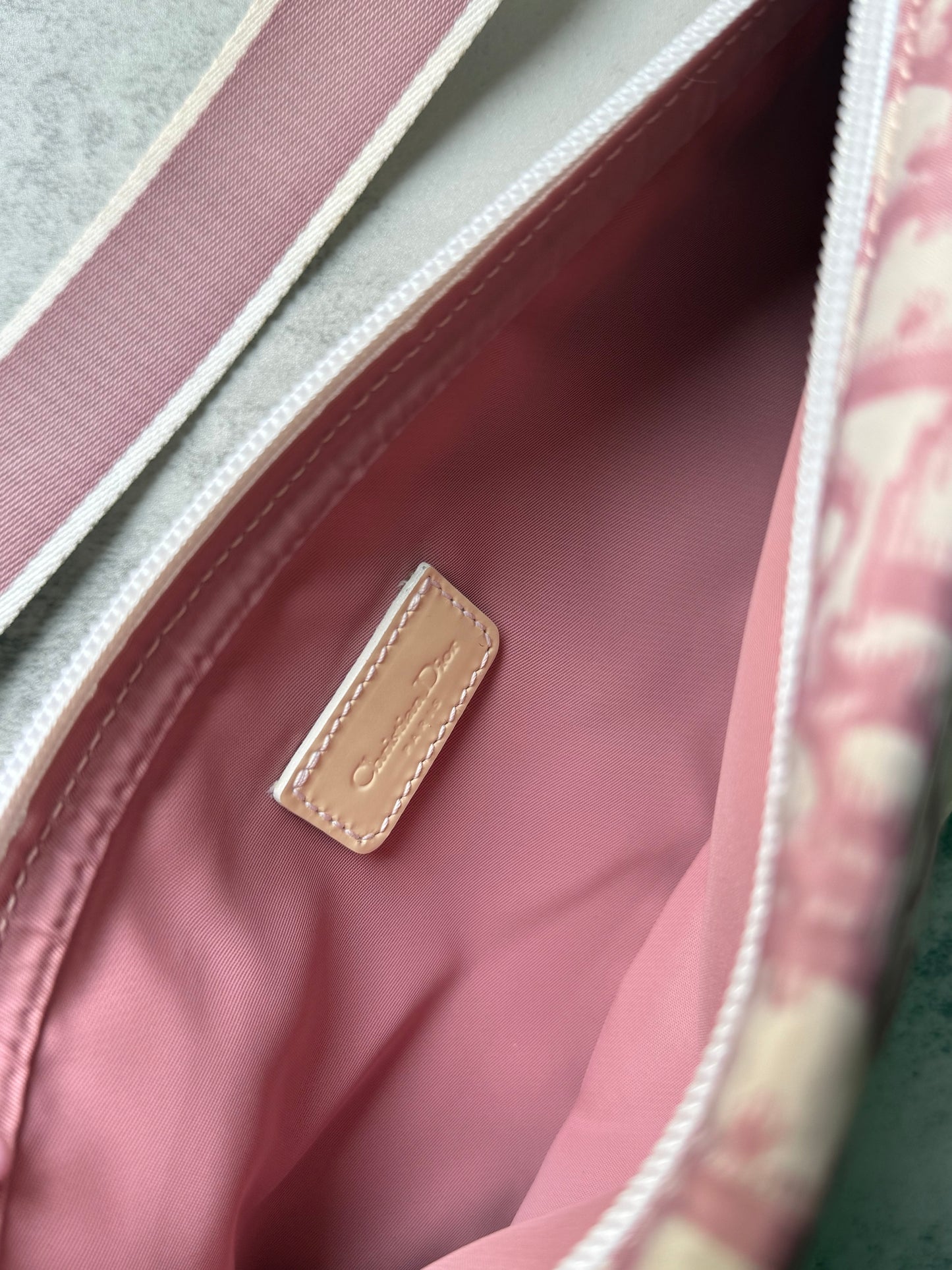 Pink Dior Monogram Bum Bag