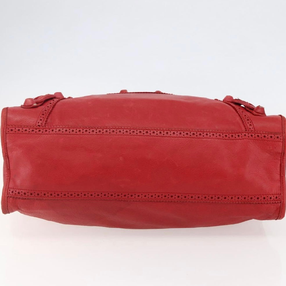 Balenciaga Red Lace City Bag
