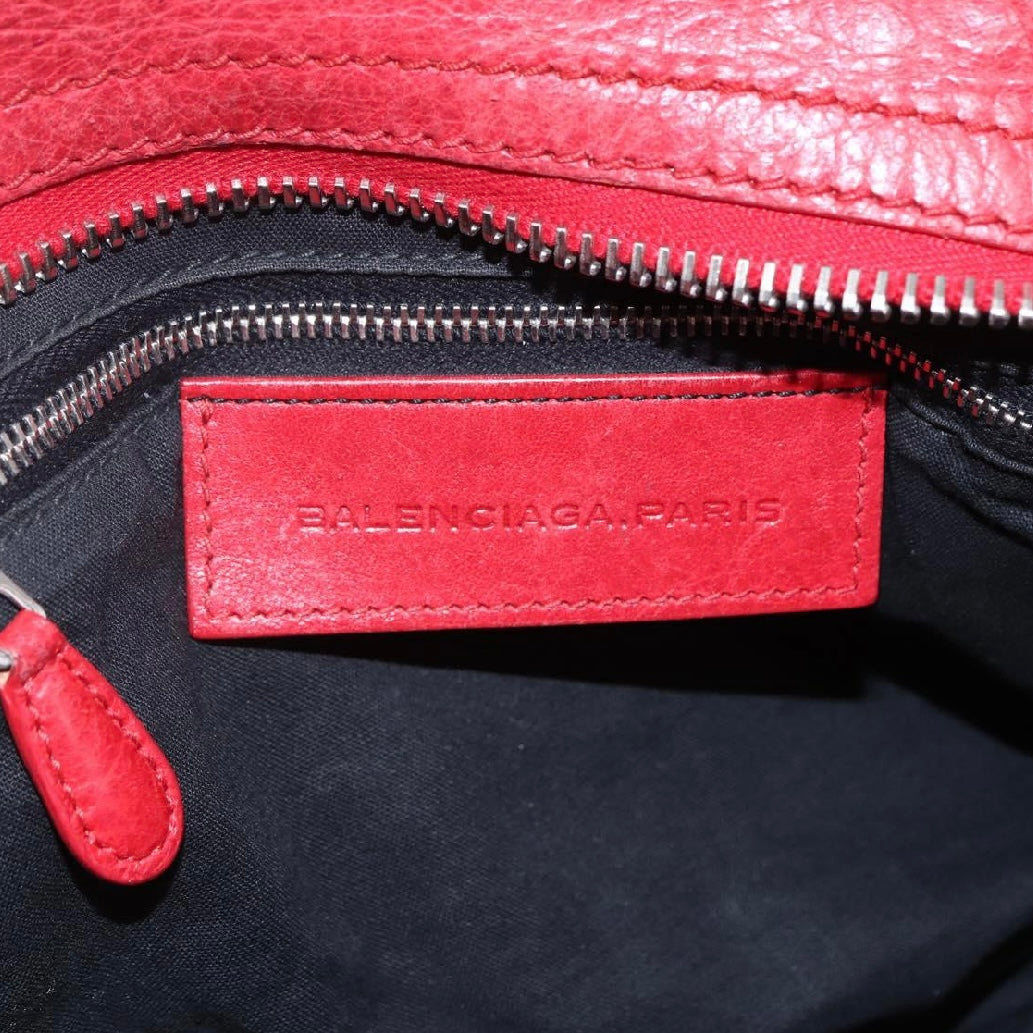 Balenciaga Red Lace City Bag