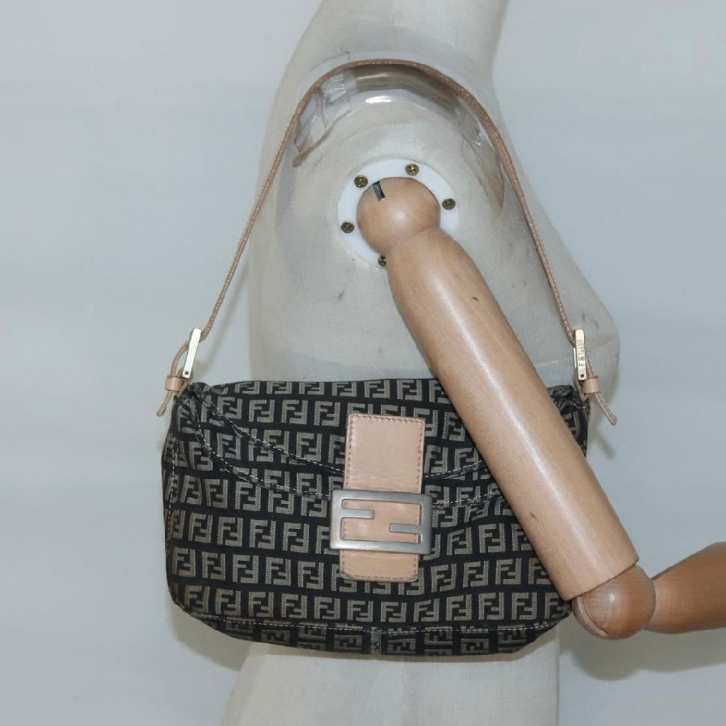 Fendi Zucchino Canvas Mamma Baguette
Shoulder Bag