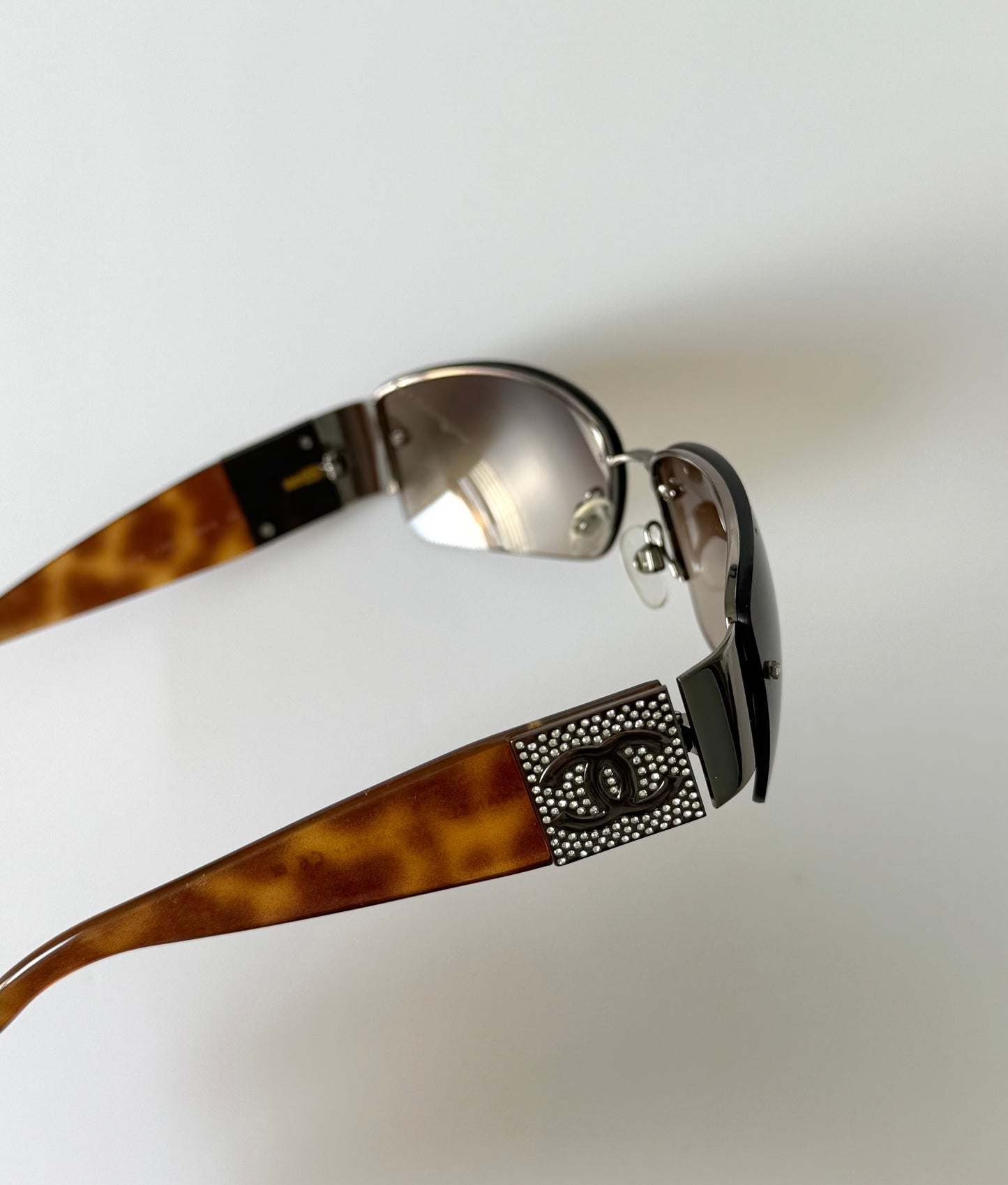 Chanel Diamantè Tortoise Sunglasses
