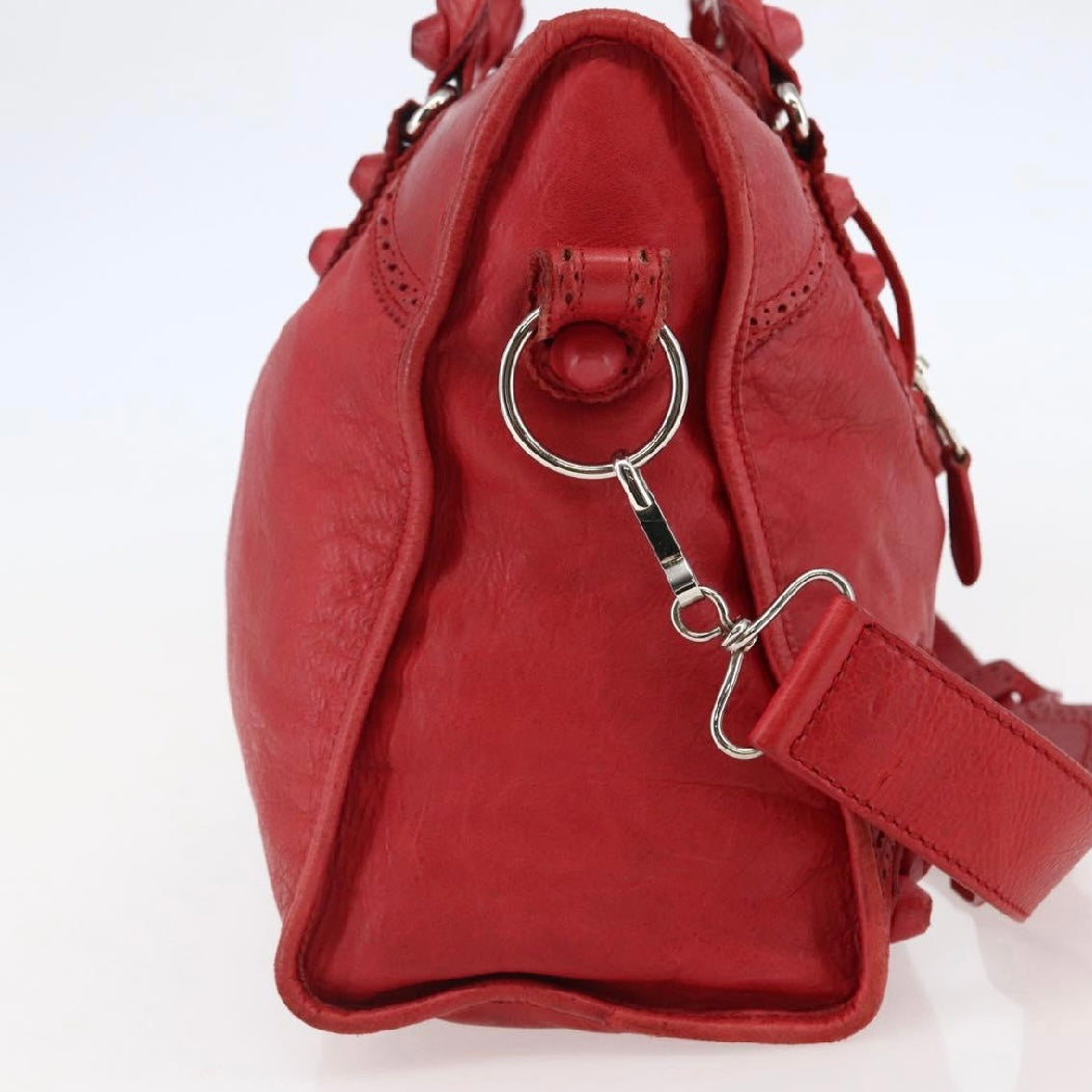 Balenciaga Red Lace City Bag
