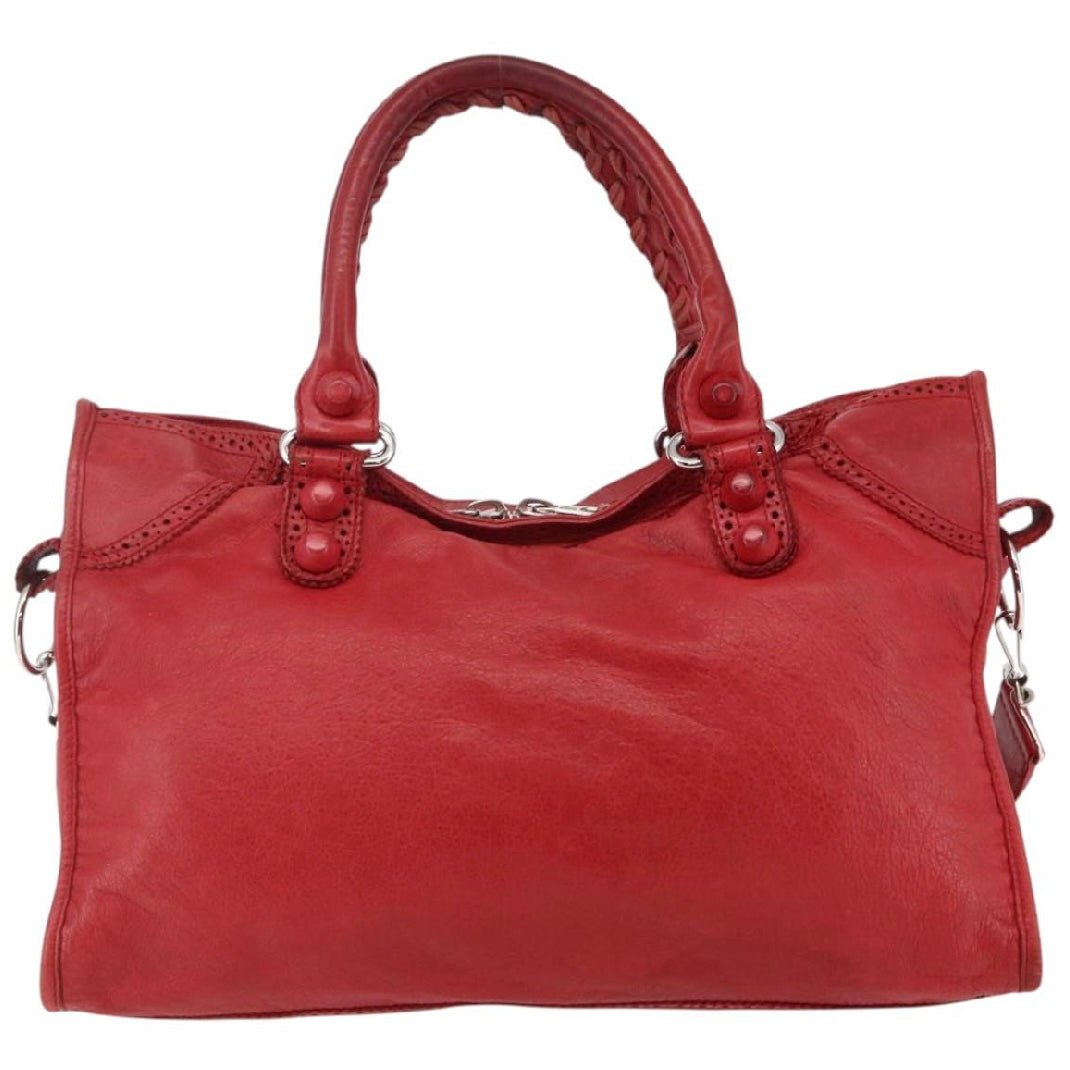 Balenciaga Red Lace City Bag