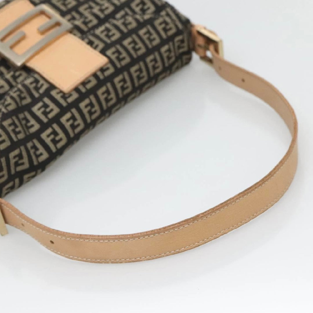 Fendi Zucchino Canvas Mamma Baguette
Shoulder Bag