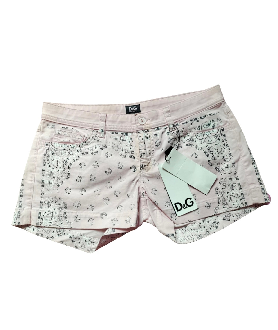 D&G Pink Bandana Print Mini Shorts