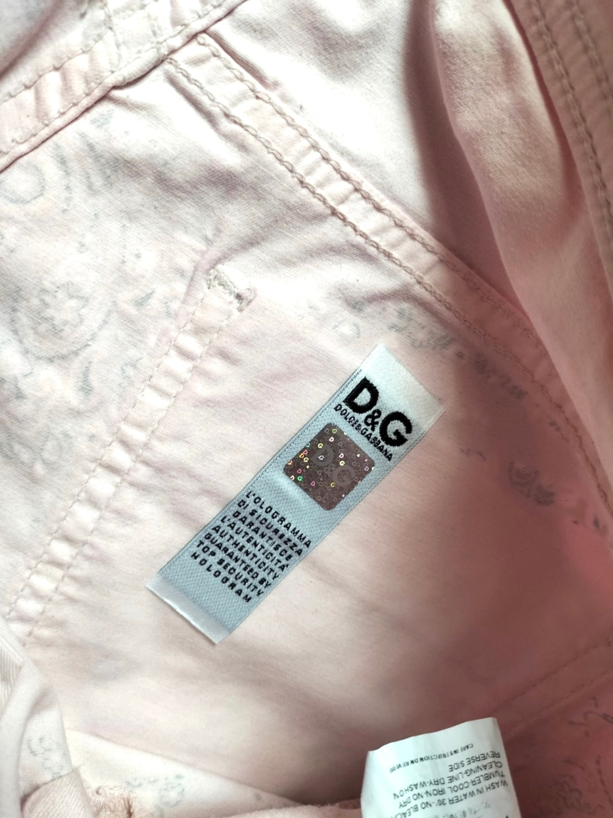 D&G Pink Bandana Print Mini Shorts