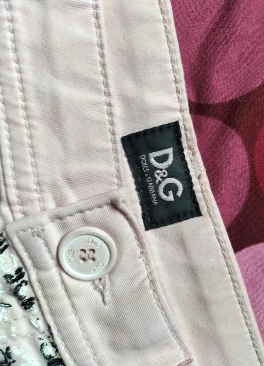 D&G Pink Bandana Print Mini Shorts