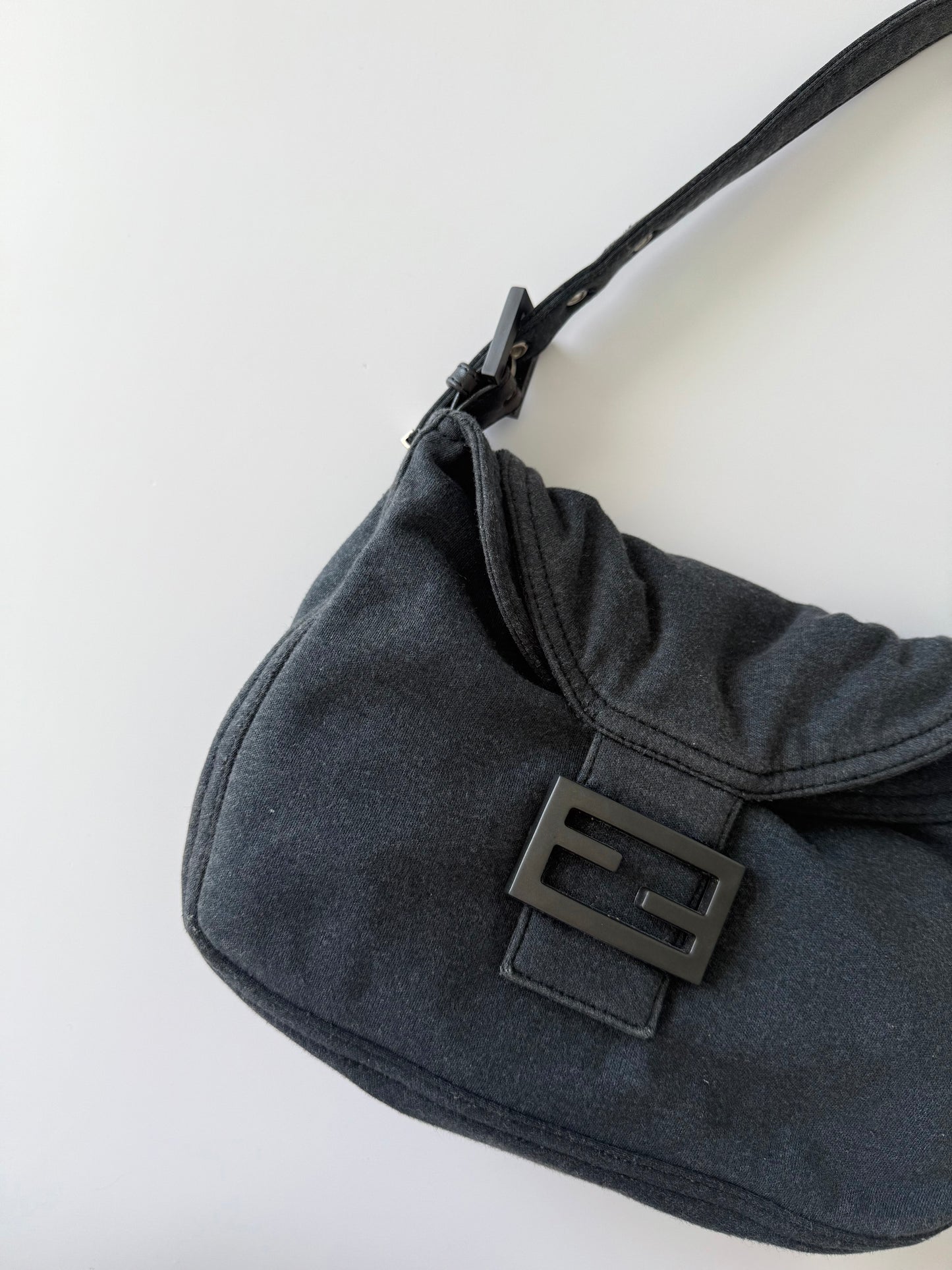 Fendi Mamma Cotton Grey Baguette