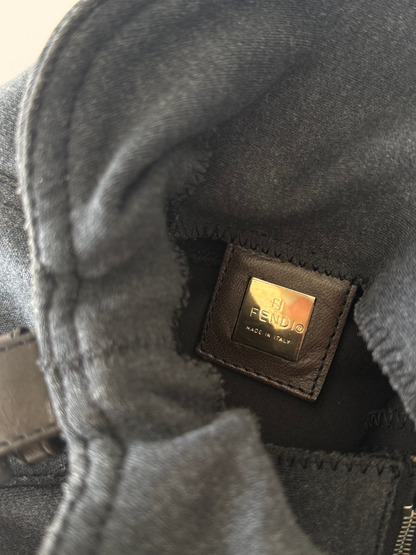 Fendi Mamma Cotton Grey Baguette