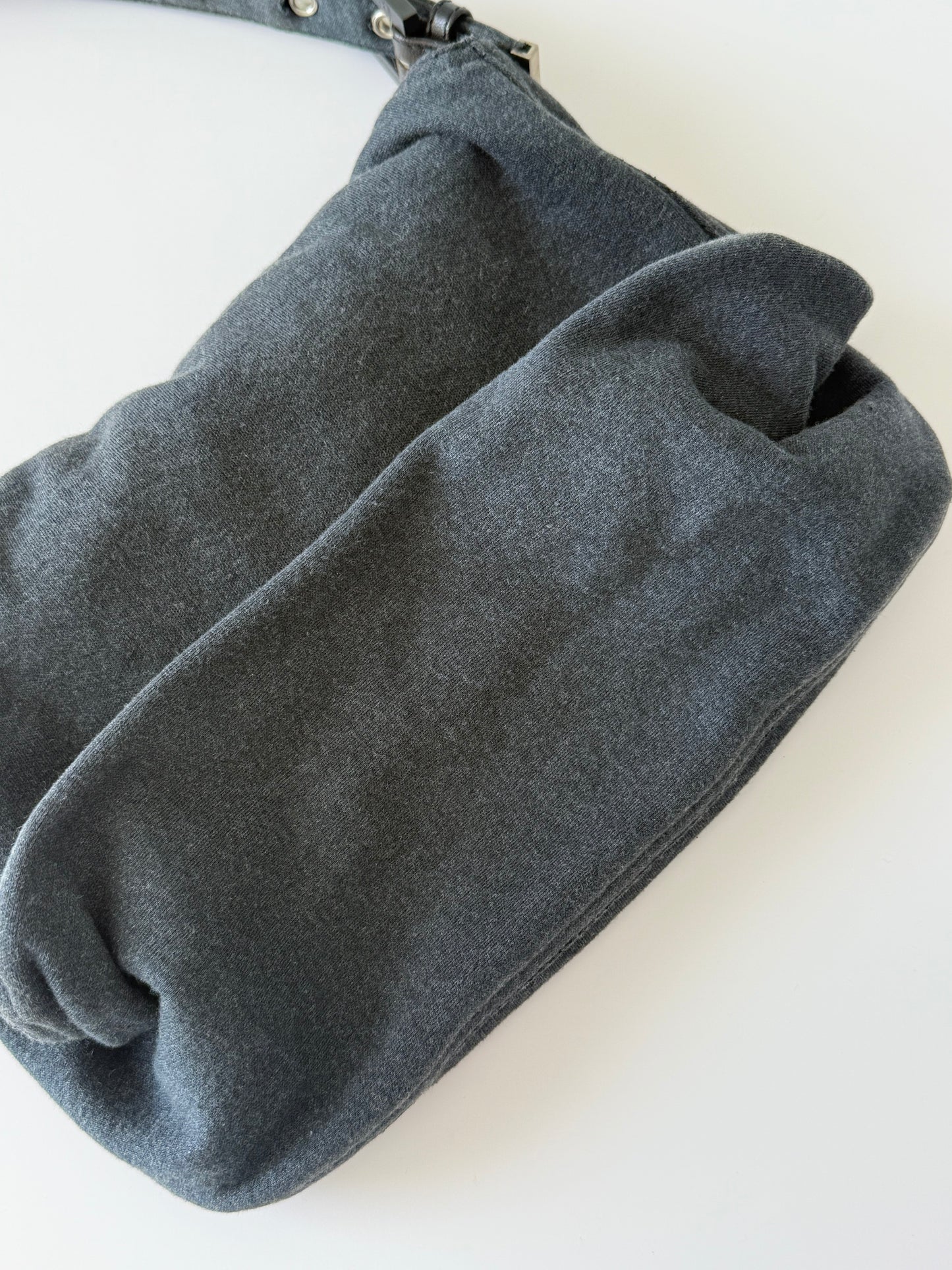 Fendi Mamma Cotton Grey Baguette