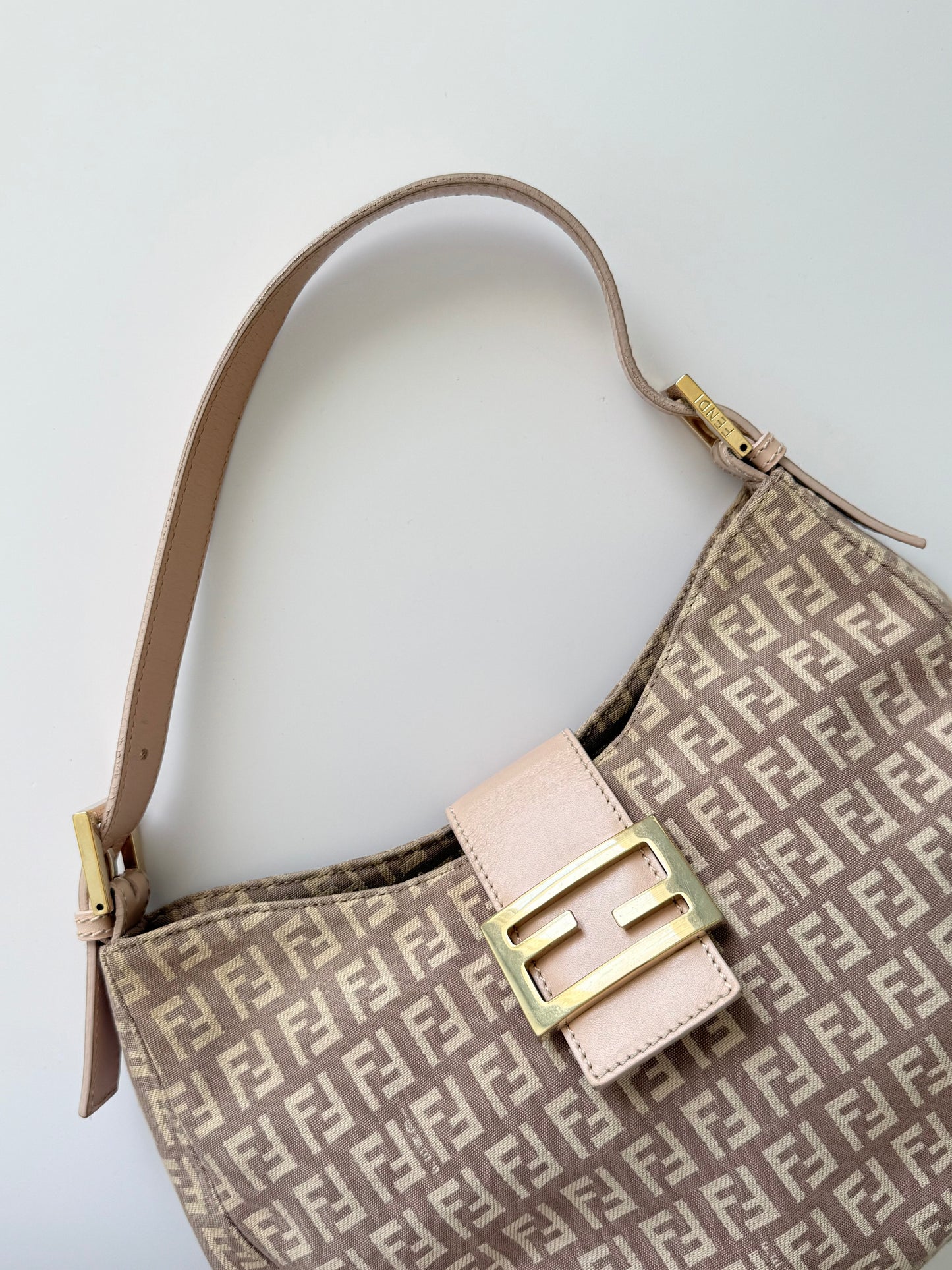 Fendi Pink Mamma Zucchino Hobo