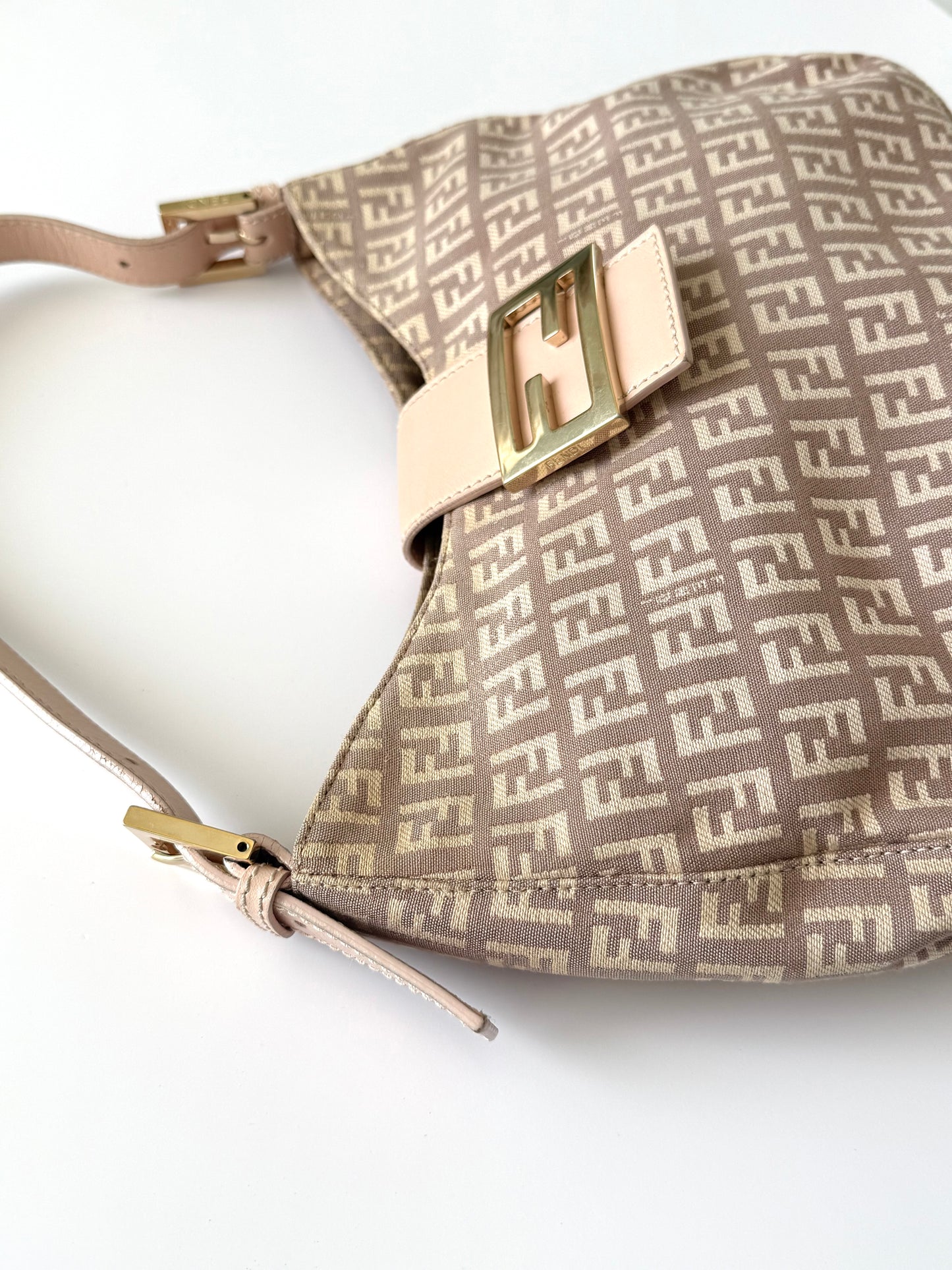 Fendi Pink Mamma Zucchino Hobo