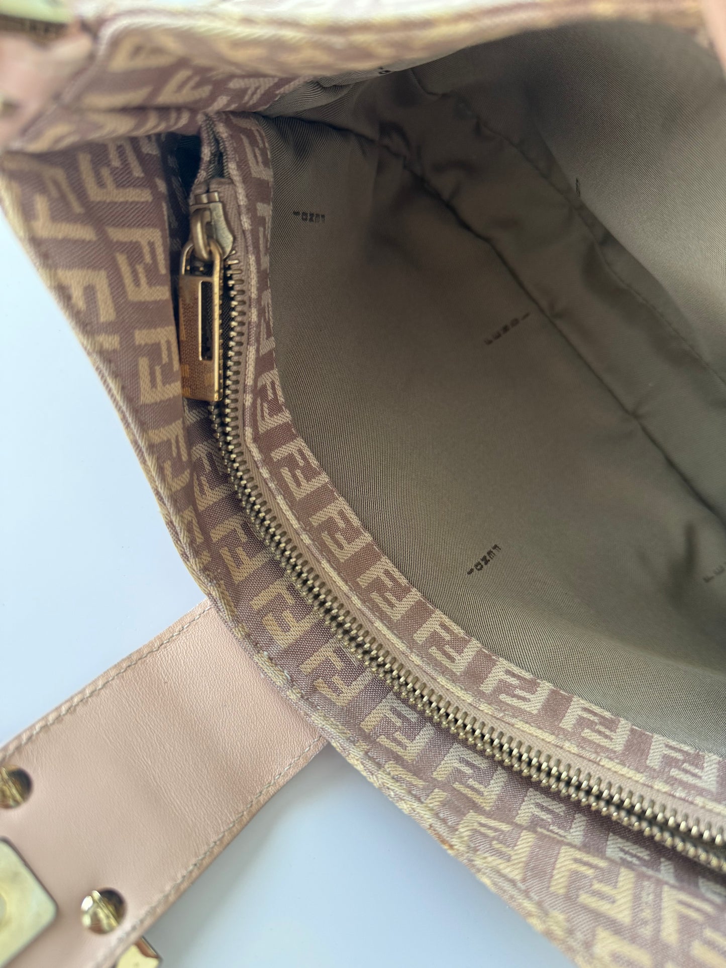 Fendi Pink Mamma Zucchino Hobo