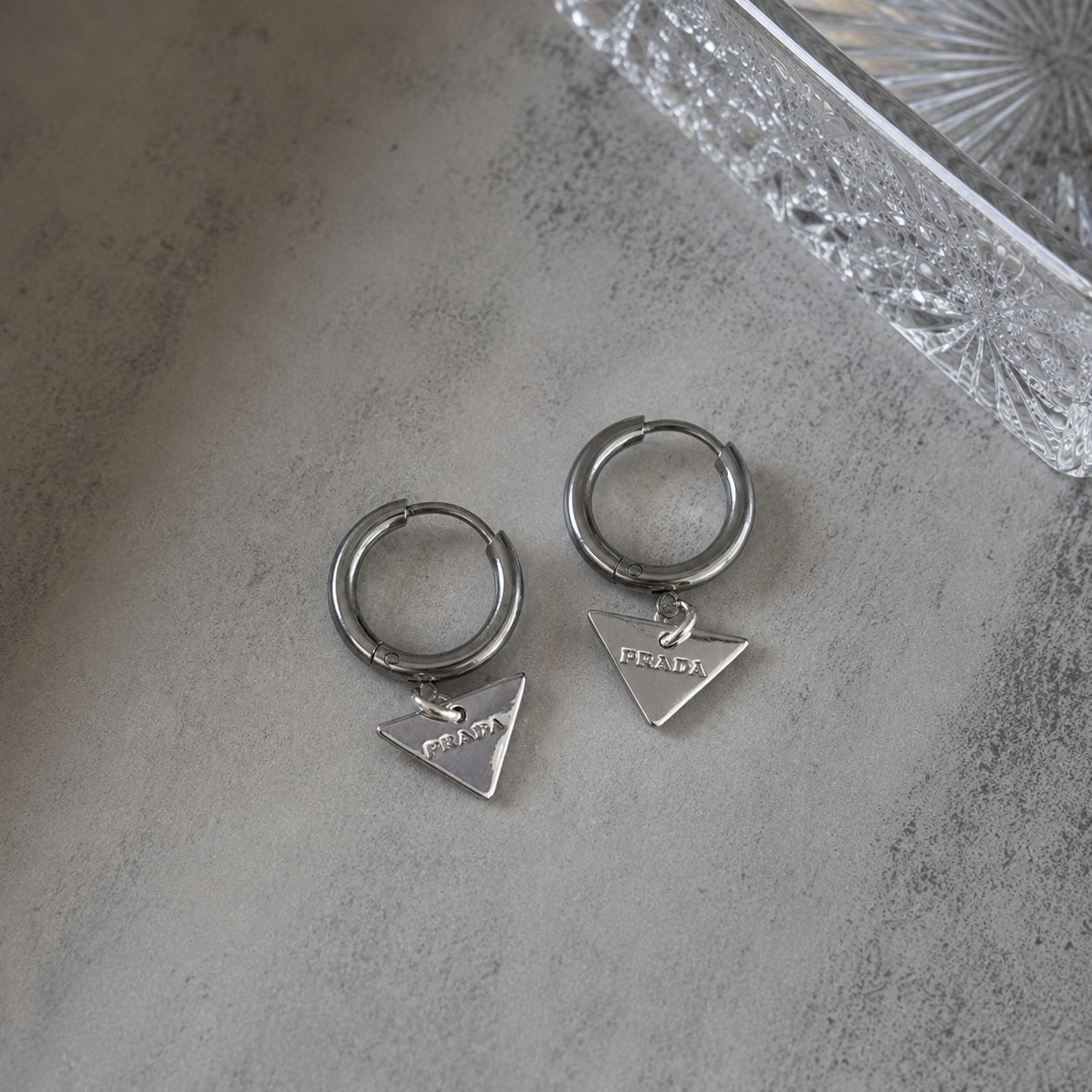 MINI PRADA EARRINGS