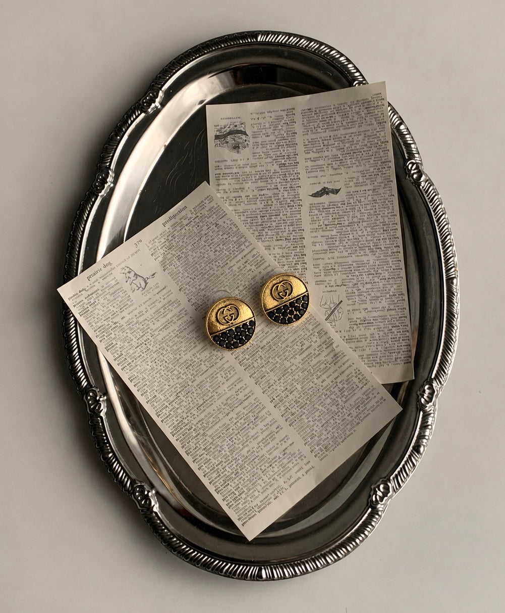 GUCCI BUTTON EARRING