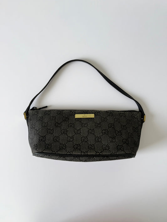 Gucci Black Denim Pochette