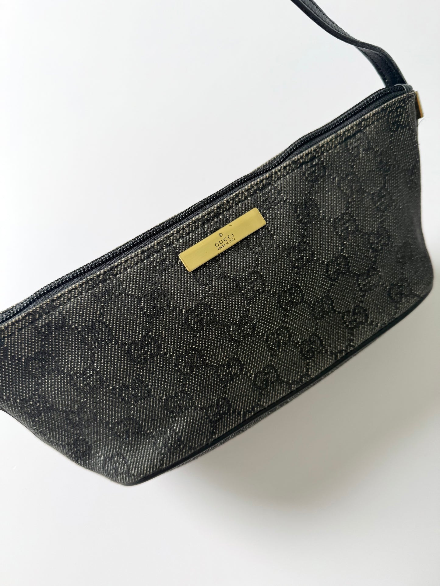 Gucci Black Denim Pochette
