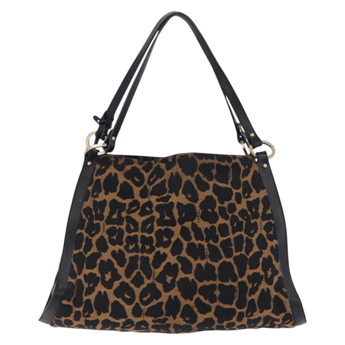 Fendi Leopard Chef Shoulder Bag