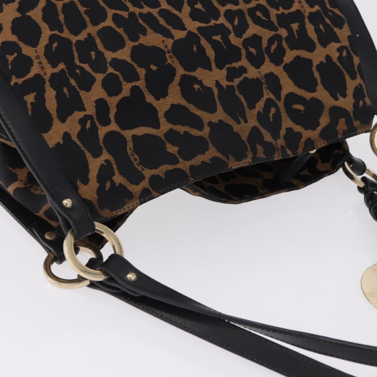 Fendi Leopard Chef Shoulder Bag