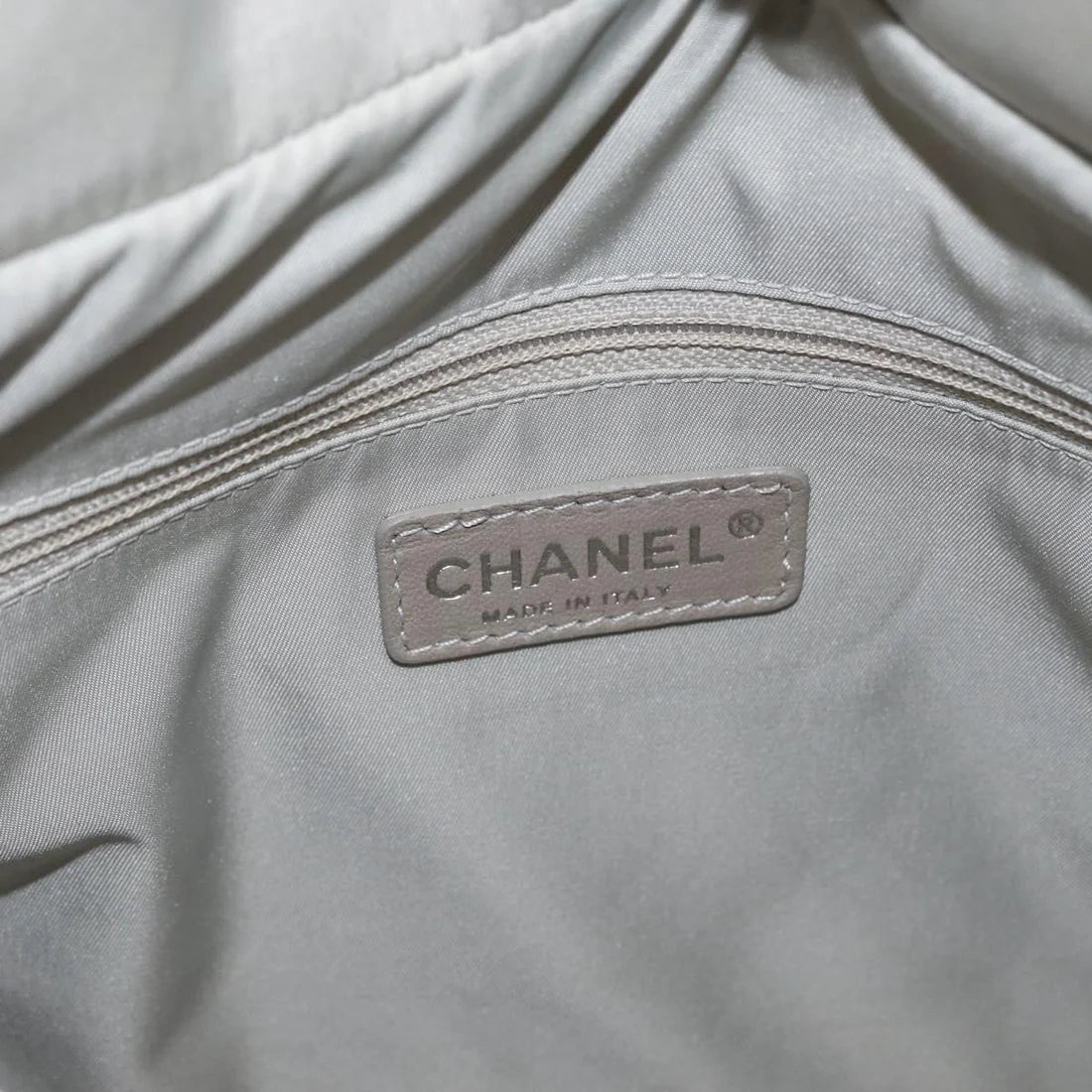 Chanel Paris Biarritz White Quilted Tore Bag