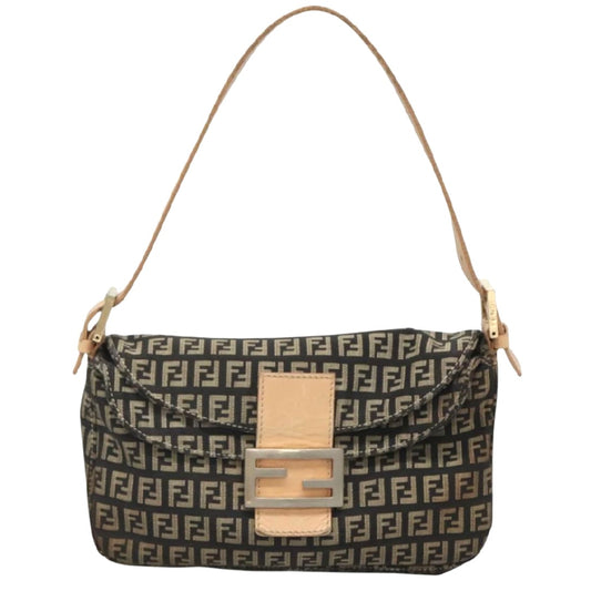 Fendi Zucchino Canvas Mamma Baguette
Shoulder Bag