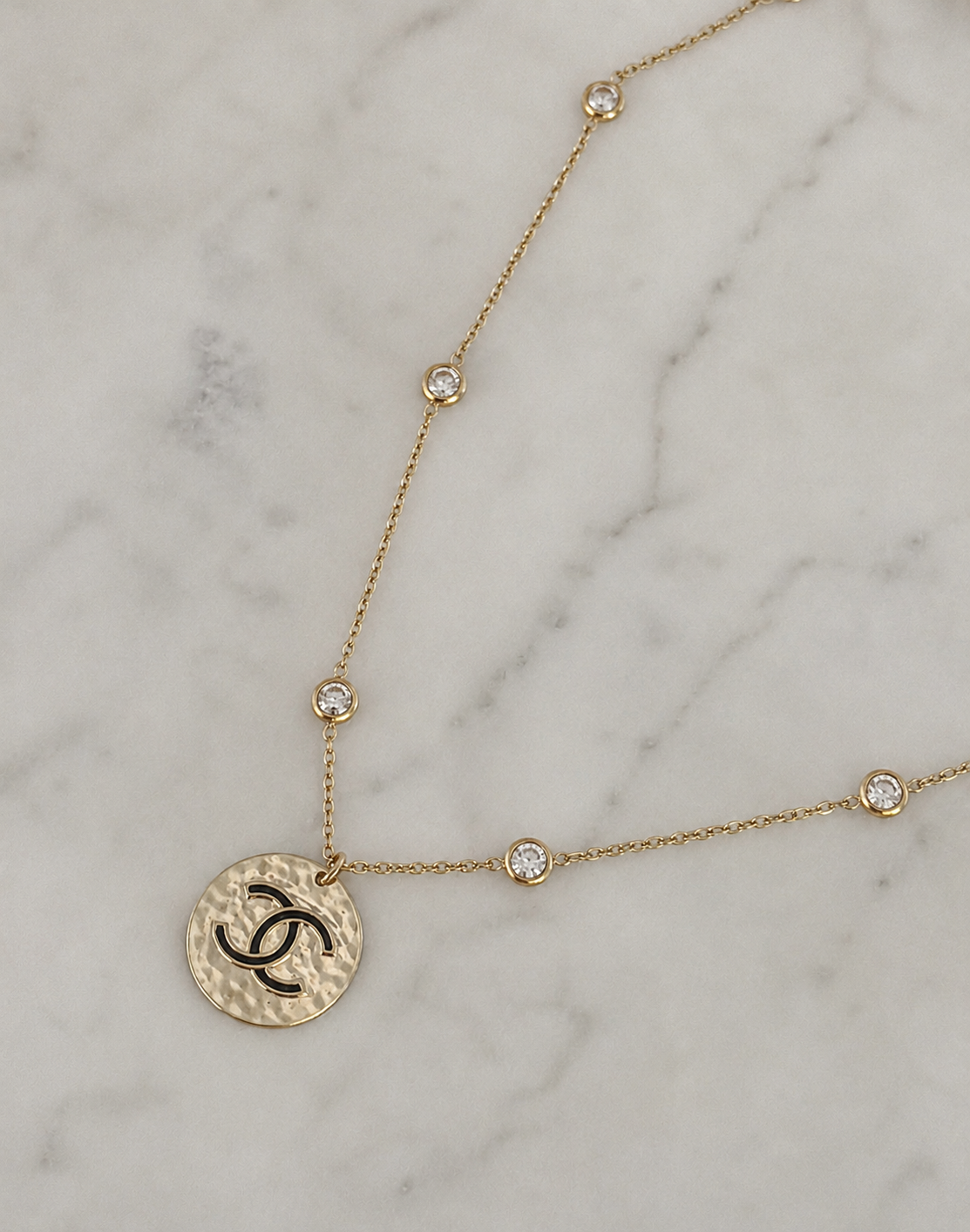 CHANEL DIAMOND COIN NECKLACE
