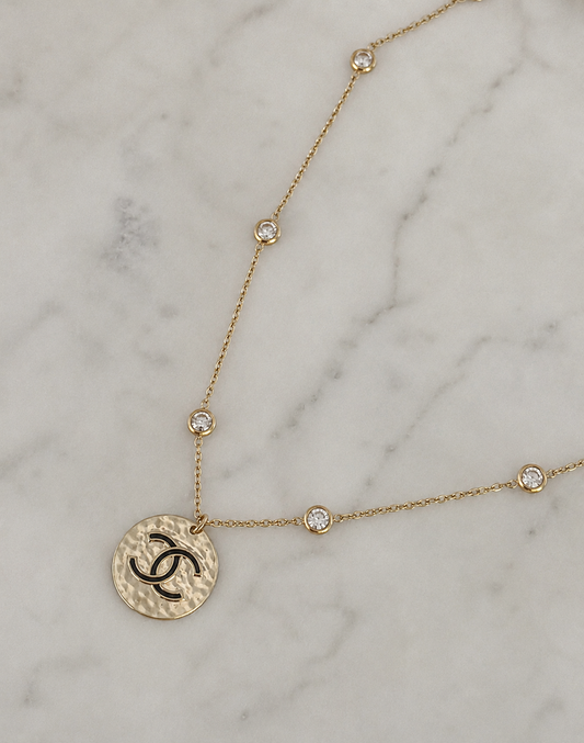 CHANEL DIAMOND COIN NECKLACE