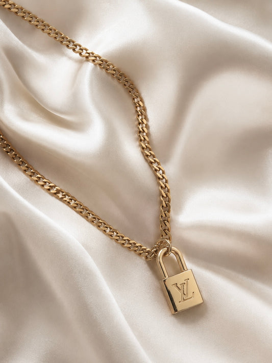 LV CUBAN LOCK NECKLACE