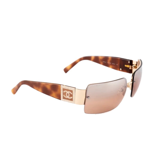 Chanel Tortoise Diamante Sunglasses