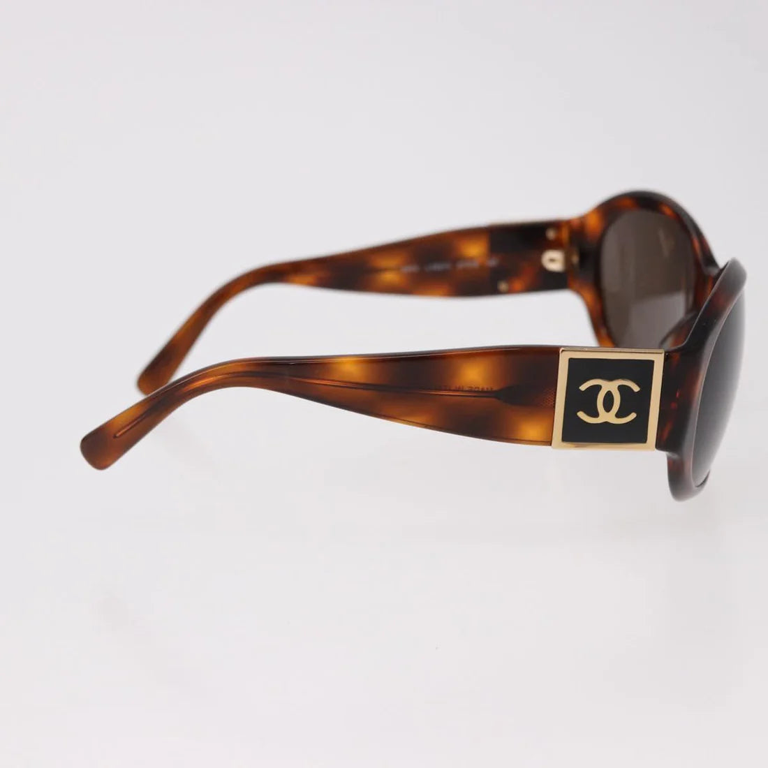 Chanel CC Tortoiseshell Coco mark Sunglasses