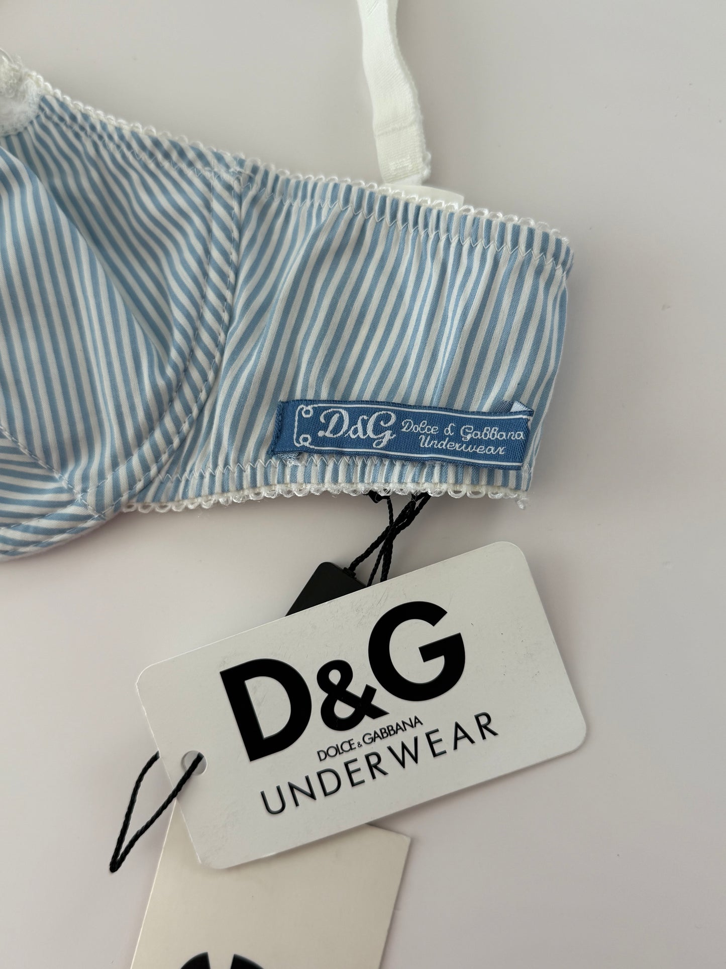 D&G Lace Pinstripe Bralette