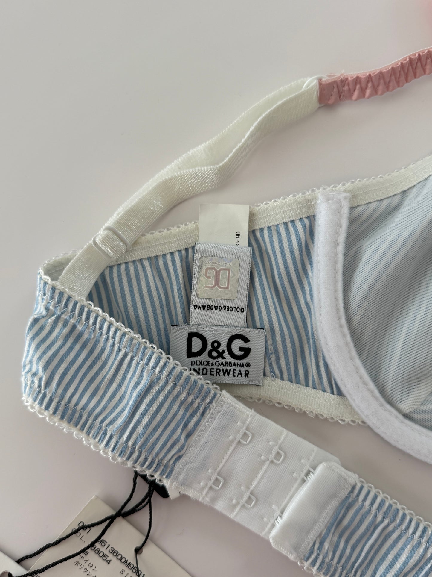 D&G Lace Pinstripe Bralette