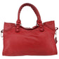 Balenciaga Red Lace City Bag