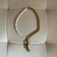 Reworked LV Pearl Lock Chain