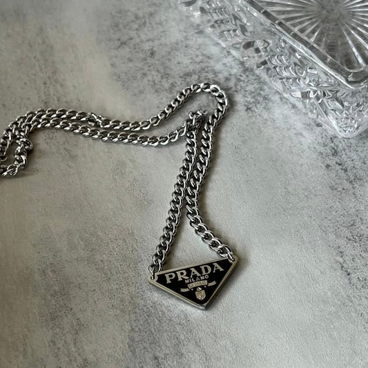 PRADA TRIANGLE NECKLACE