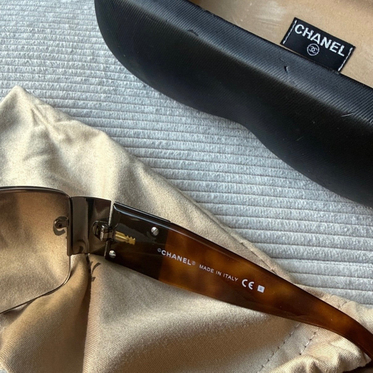 Chanel Tortoise Diamante Sunglasses