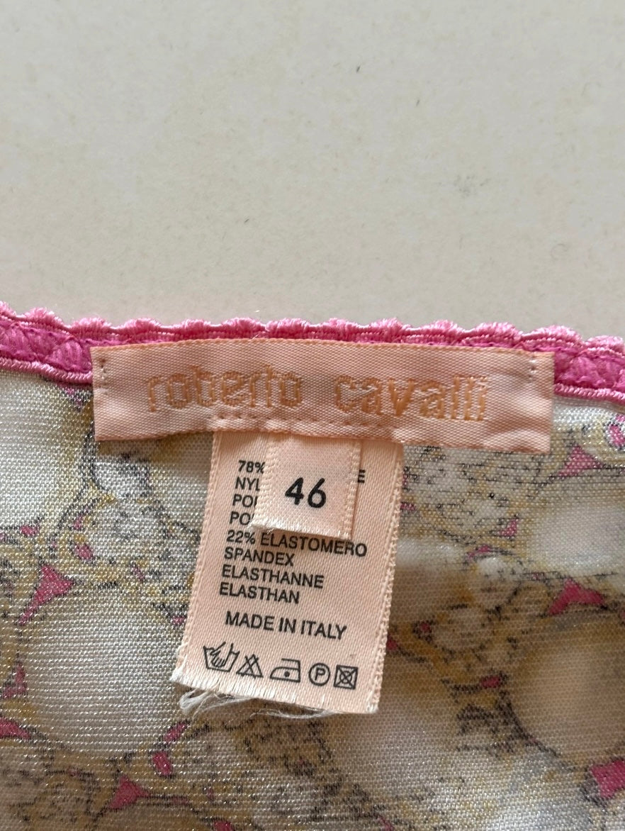 Roberto Cavalli Pink Pearl Corset