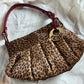 Fendi Leopard Ponyhair Mini Chef Bag