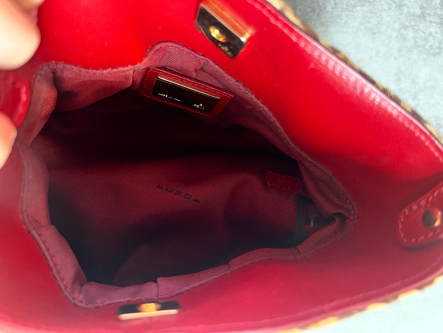 Fendi Leopard Ponyhair Mini Chef Bag