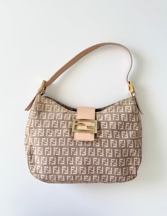 Fendi Pink Mamma Zucchino Hobo