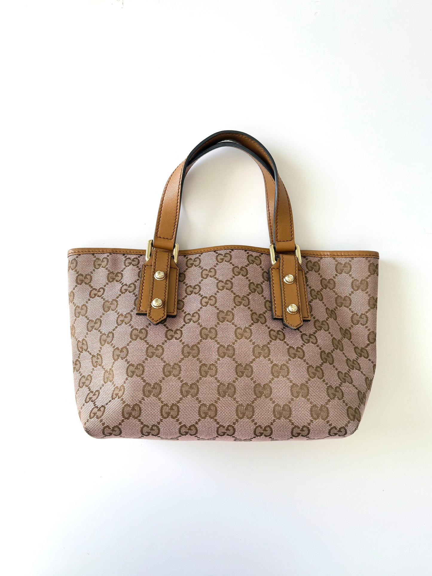 Gucci Pink GG Canvas Tote