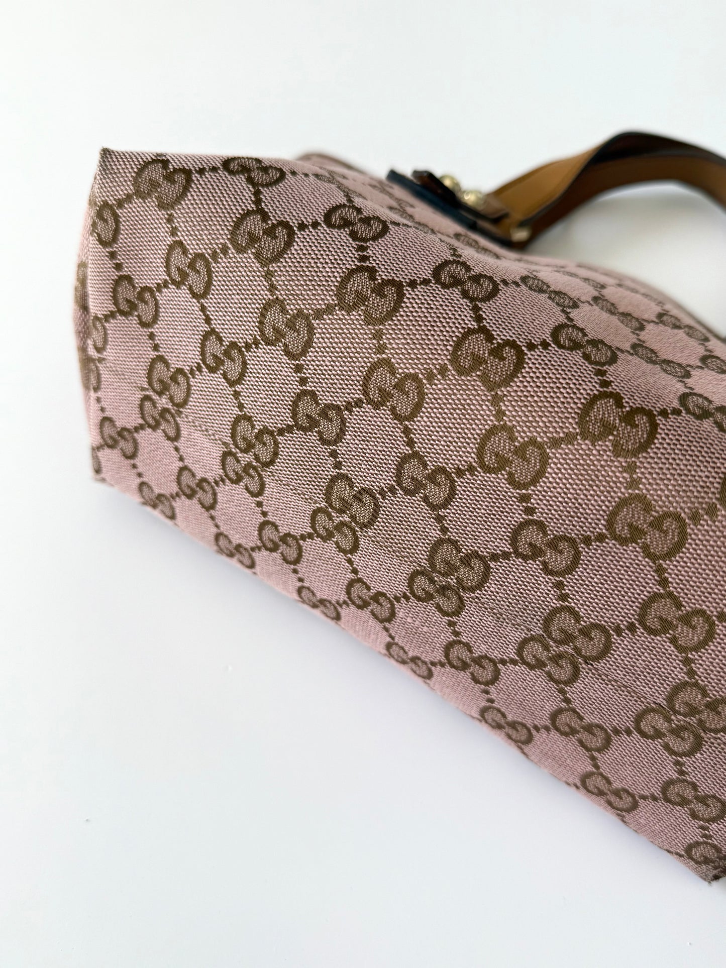 Gucci Pink GG Canvas Tote
