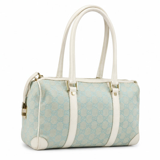 Gucci Turquoise Iridescent Monogram Bag