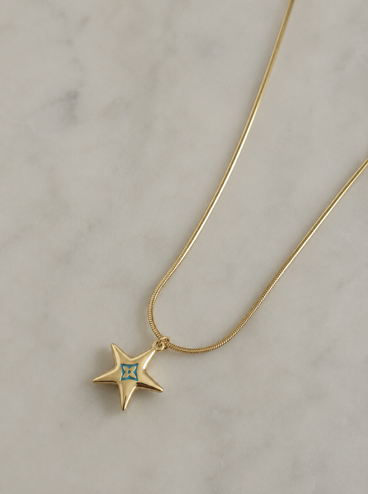 LV TURQUOISE STAR NECKLACE